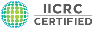 Logo featuring a circular design with various shades of green and blue next to the text "NCRC Certified - Your New Home for Certification.